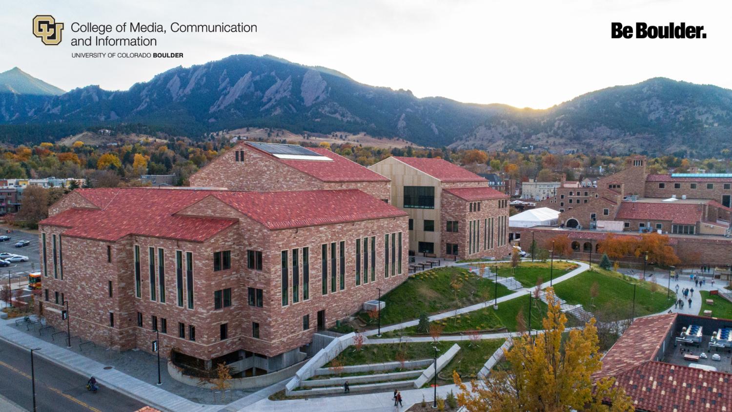 Arial image of CU Boulder