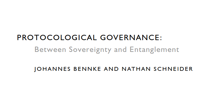 Protocological governance theory paper