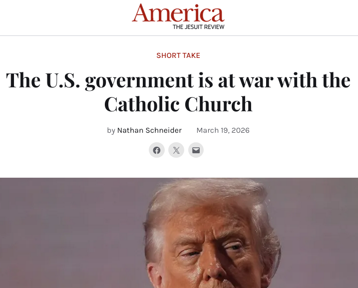 The U.S. government is at war with the Catholic Church