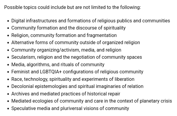 Deadline extended: “Why We Come Together”